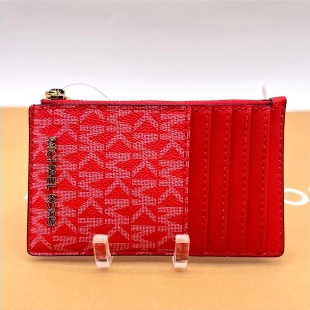 Michael Kors Jet Set Travel MD TZ Card Case Wallet